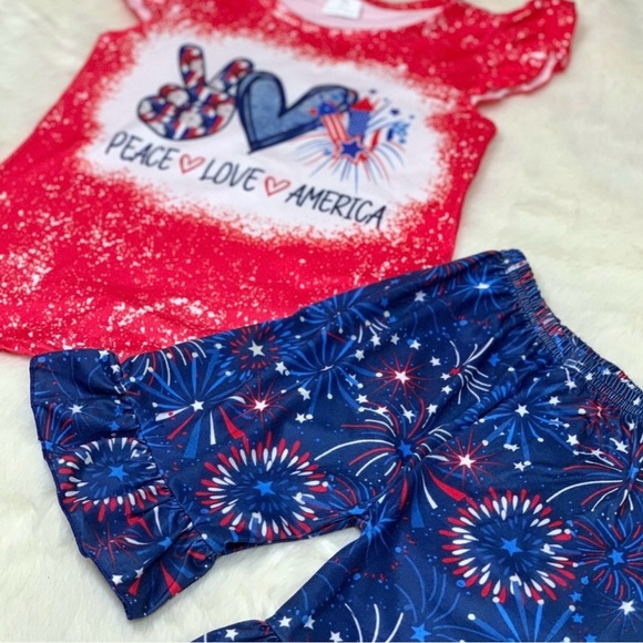 Brand New Boutique Girl's 4th of July Outfit - Picture 5 of 5